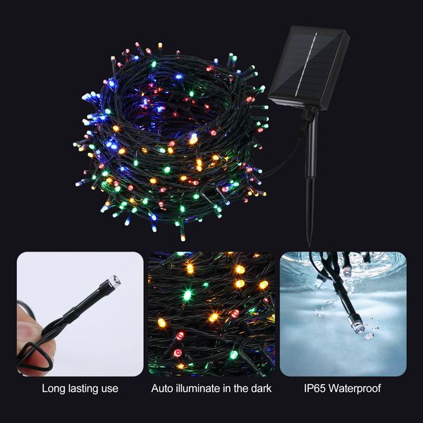 Solar Fairy String Light LED Xmas Falling Tree Decoration Christmas Garden Bedroom Waterproof Outdoor Indoor