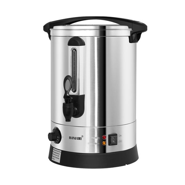 Maxkon Water Urn Kettle Dispenser Instant Hot Cold Tea Coffee Maker Commercial Home Camping Boiler Machine Stainless Steel with Tap 23.8L