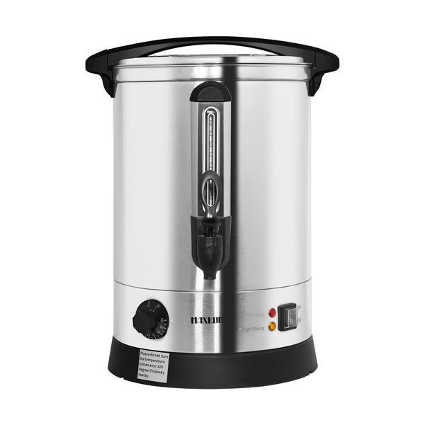 Maxkon Water Urn Kettle Dispenser Instant Hot Cold Tea Coffee Maker Commercial Home Camping Boiler Machine Stainless Steel with Tap 23.8L