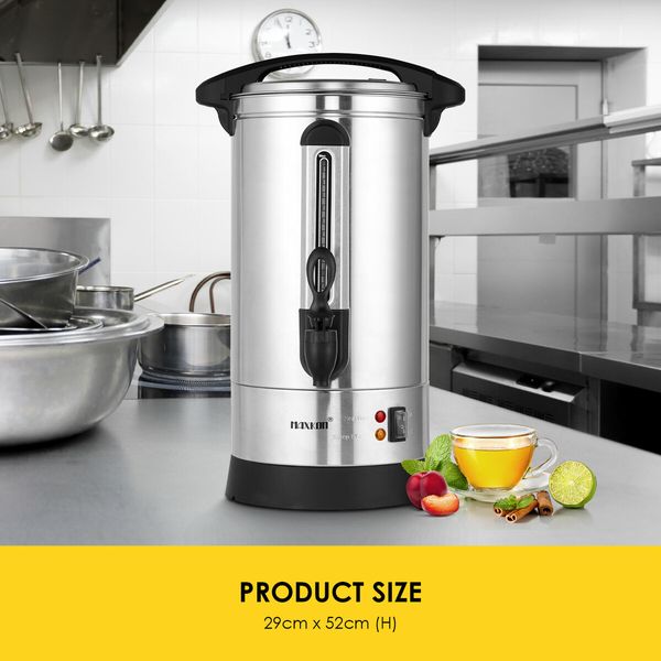 Maxkon Coffee Urn Maker Machine Instant Hot Cold Water Dispenser Kettle Tea Home Commercial Camping Boiler Stainless Steel with Tap 19.6L