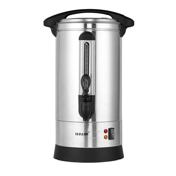 Maxkon Coffee Urn Maker Machine Instant Hot Cold Water Dispenser Kettle Tea Home Commercial Camping Boiler Stainless Steel with Tap 19.6L