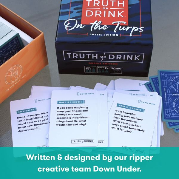 Truth or Drink: Aussie Edition – Fair Dinkum Fun with 312 Hilarious Questions – Designed & Written by Cut's Australian Creative Team