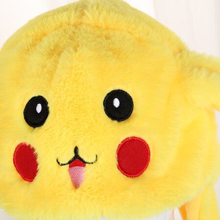 Pokemon Ear Moving Jumping Hats, Unique Warm Plush Rabbit Pinch Airbag Funny Caps