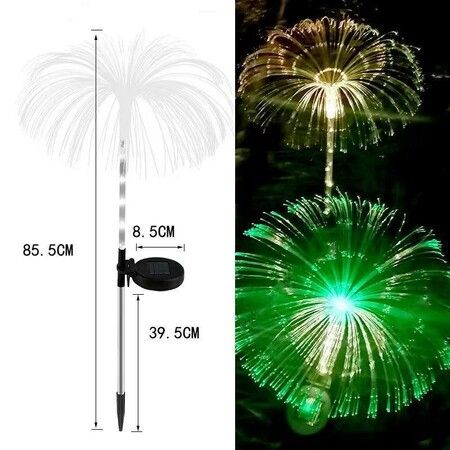 3pcs Solar Garden Lights Outdoor Decorative Waterproof Changing Flower Lights Stake  Yard Pathway Patio Lawn Party Wedding Christmas Xmas Decorations