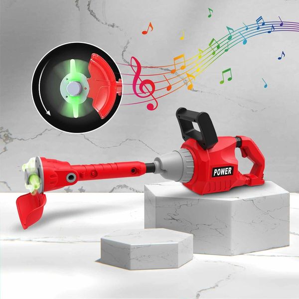 Kids Tool Sets Weed Trimmer With Light Sound Leaf Blower Children Preschool Pretend Toys