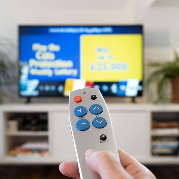 Big Button TV Remote Control - Easy to Use and Set Up - Universal - Basic Television Remote Control - Dementia Friendly Gifts (Silver)