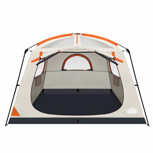 6 Person Camping Tent Family Cabin Instant Auto Beach Sun Shade Shelter Dome Weatherproof Outdoor Hiking Fishing Changing Room 305x274x200cm