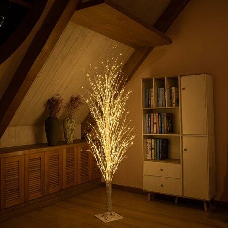 Stockholm Christmas Lights Xmas Tree LED Dazzling Birch Tree 1.8m Warm White