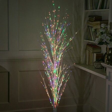 Stockholm Christmas Lights Xmas Tree LED Dazzling Birch Tree 1.8m Multi Colour