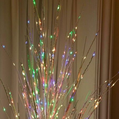 Stockholm Christmas Lights Xmas Tree LED Dazzling Birch Tree 1.8m Multi Colour