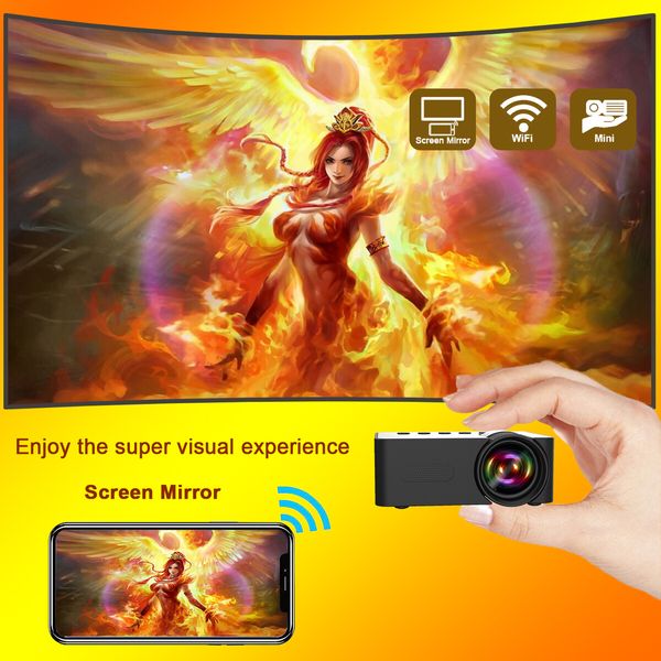 2024 Home Micro Portable Mini Projector Hd Home Wireless Small Mobile Phone Projection