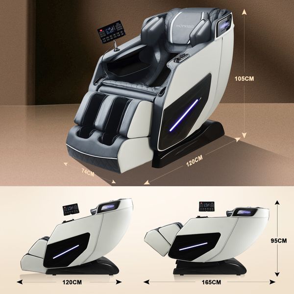 Homasa Massage Chair Massager Full Body Massaging Machine Foot Back Shiatsu Neck Leg Relax Shoulder Head Home 4D Electric Recliner