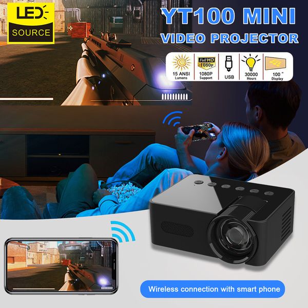 Handheld micro portable mini phone projector HD  wireless  phone projection Film screening