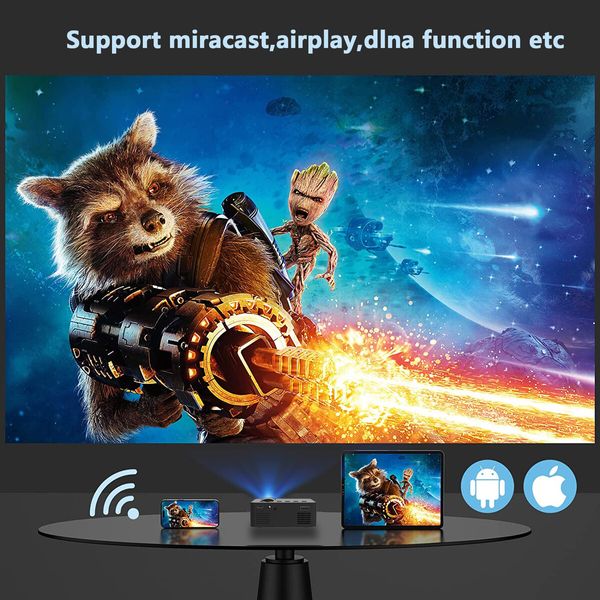 Handheld micro portable mini phone projector HD  wireless  phone projection Film screening