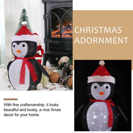 30x70cm Lighted Penguin 40-LED Lighted, Battery Operated Lawn Decoration  Christmas Decorations Indoor Outdoor