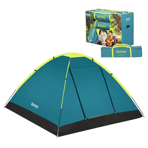 Bestway Coolground 3 Tent 2.10m X 2.10m X 1.20m Foldable Portable Camping Gear Hiking Outdoor