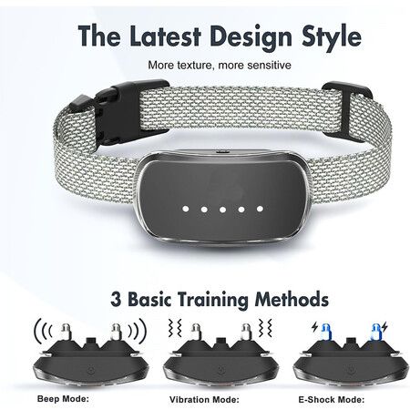 Smart Anti bark Dog Collar Intelligent Waterproof Rechargeable Barking Terminator