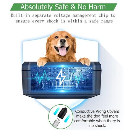 Bark Collr for Dogs, Edixeno USB-C Rechargeable Braking Training Collar for Small Medium and Large Dogs