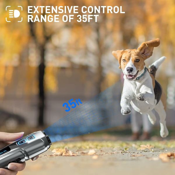 Dog Barking Control Devices Rechargeable Dual Sensor Anti Barking Device with Training