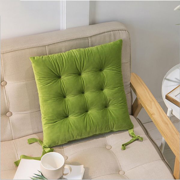 Chair Cushion Pad Corduroy Seat Patio Car Home Decor Mat Chic Cushion PillowGreen