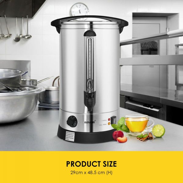 Maxkon 17L Water Urn Dispenser Kettle Instant Hot Cold Coffee Tea Maker Machine Home Commercial Camping Boiler Stainless Steel with Tap