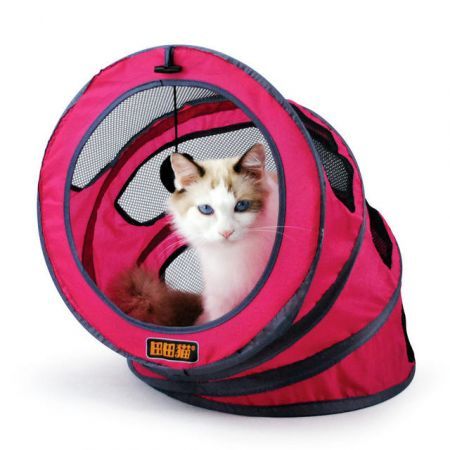 Foldable storage spiral Pet Cat Tunnel Toys Breathable Pet Toys