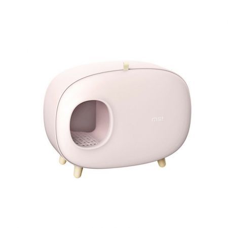 MS Cat Litter Box Fully Enclosed Large Space Toilet Training Anti Splash Deodorant Potty for Pet Supplies Bedpen