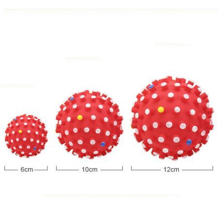 Environmental PVC Pet Toy Ball Random Colors Internal Sound Air Bag Help Grind Teeth Promote Relationship with Pets