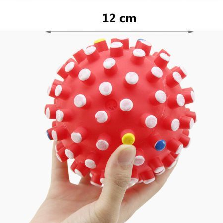 Environmental PVC Pet Toy Ball Random Colors Internal Sound Air Bag Help Grind Teeth Promote Relationship with Pets