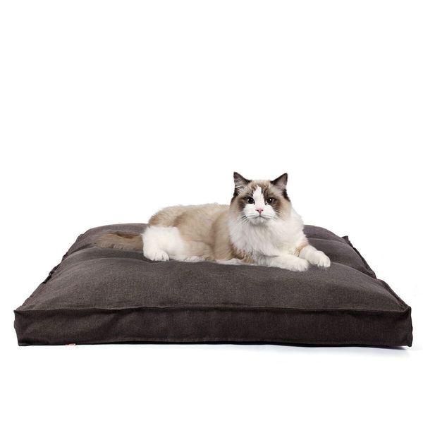 Pet Calming Bed Soft Warm Cat Dog House Small Large Washable Mat Detachable Puppy Supplies 120x120x12cm