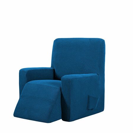 Elastic Recliner Chair Cover Full Coverage Sofa SlipCover Protector Stretch Dustproof Armchair CoverDark Green