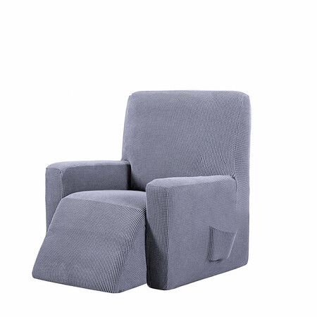 Elastic Recliner Chair Cover Full Coverage Sofa SlipCover Protector Stretch Dustproof Armchair CoverDark Green