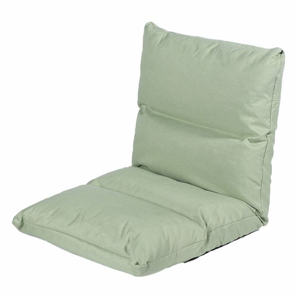 Folding Lounger Sofa Floor Chair Tatami Seat Pad Height Adjustable Lazy Backrest Cushion Chair Office Home Balcony FurnitureGrey