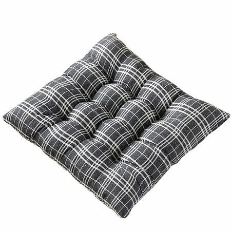 Chair Seat Cushion Square Tatami Cushion Pad Chair Car Sofa Soft Seat Pillow Home Office DecorationBlack