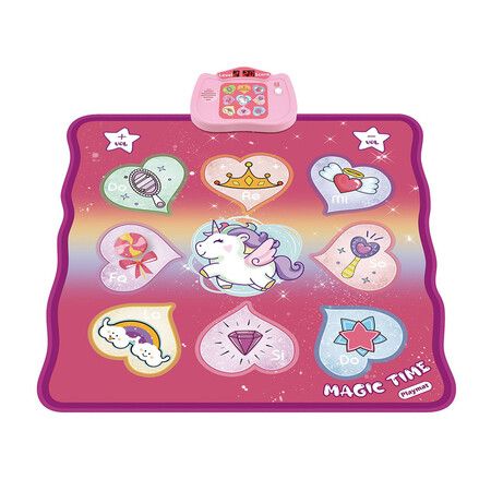 Dance Mat Kids Toys for Girls, Music Dance Touch Play Mat, 5 Play Modes, 3 Challenge Levels, Christmas, Birthday Gifts for Age 3-10 Years Old Girls