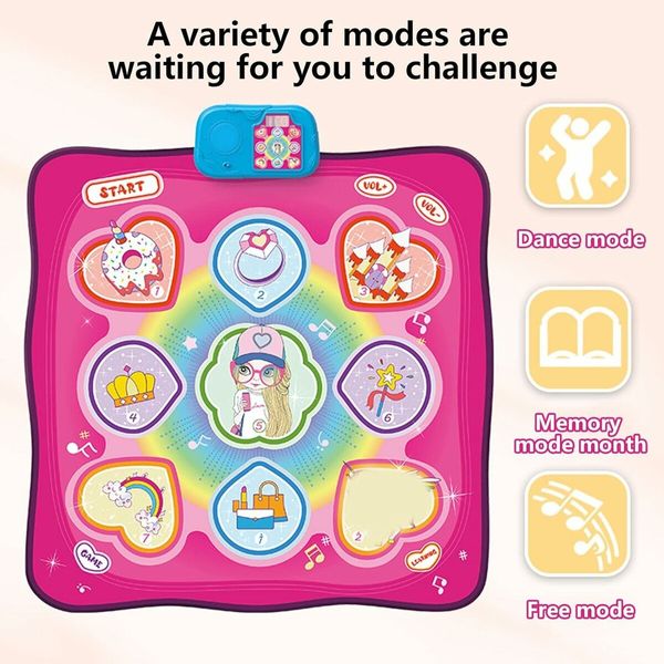 Dance Mat Toys | Electronic Dance Mat Gift Toys For Girls - Christmas, Birthday Gifts,Children'S Dance Toys Of Various Challenge Levels