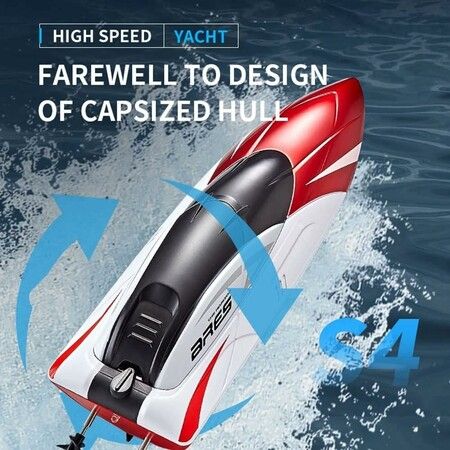 RC Boat, Remote Control Boat For Pools And Lakes, 2.4GHz Racing RC Boats For Adults And Kids