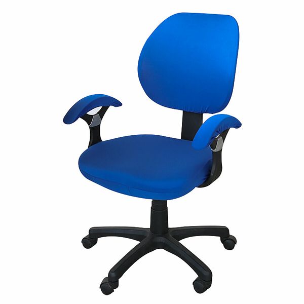 Elastic Office Chair Cover Computer Rotating Chair Protector Stretch Armchair Seat Slipcover Decoration Yellow