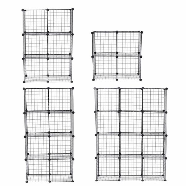 4/6/8/12 Grid Bookshelf Wardrobe DIY Organizers4 grid