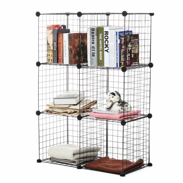 4/6/8/12 Grid Bookshelf Wardrobe DIY Organizers4 grid