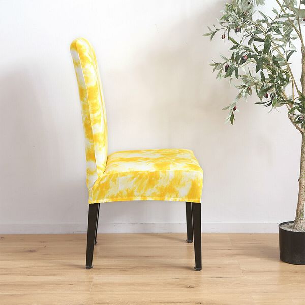 Stretch Chair Cover Tie Dyeing Spray Style Home DecorationsRed