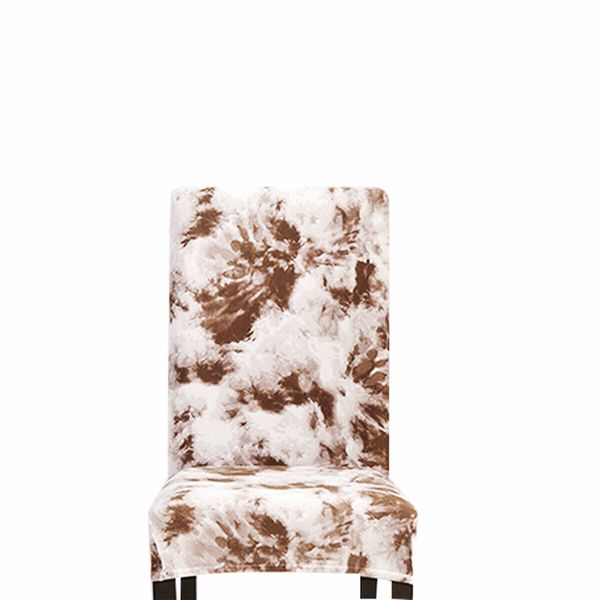 Stretch Chair Cover Tie Dyeing Spray Style Home DecorationsCoffee