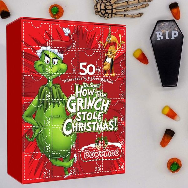 Grinch Christmas Advent Calendar 2023,Countdown Calendar for Kids Adult,24 Days of Christmas Advent Calendar,24PC Cute Cartoon Elf Figures Doll Xmas Vacation Stocking Stuffer Gifts Idea