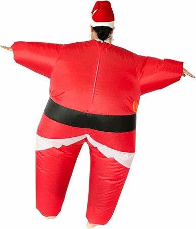 Adult-Christmas Santa Claus Suit Funny Blow Up Adults Child Costume Cosplay Party