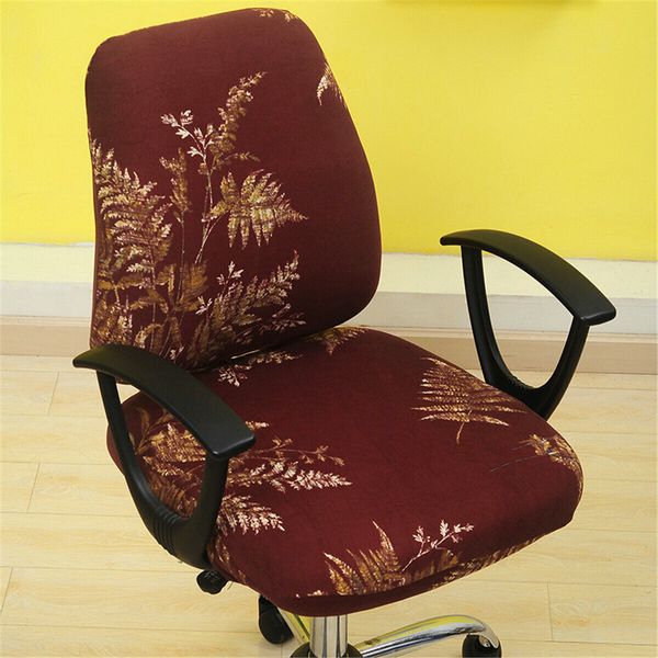 Elastic Chair Cover Home Office Chair Seat Back Cover Protector Set Slipcover Decoration Protect Cushion SuppliesA+B Each 5Pcs