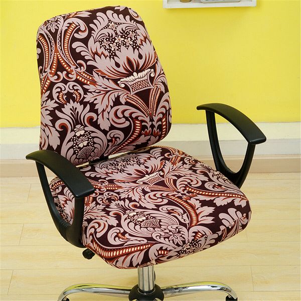 Elastic Chair Cover Home Office Chair Seat Back Cover Protector Set Slipcover Decoration Protect Cushion SuppliesA+B Each 5Pcs