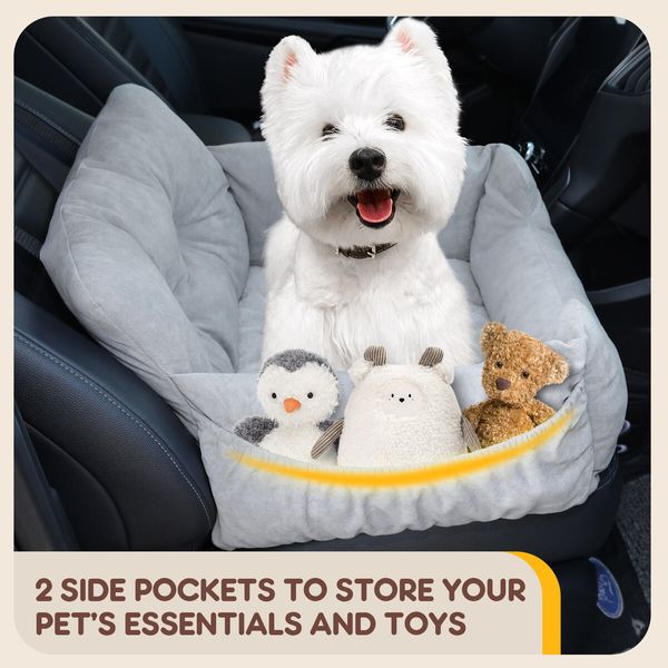 Dog Cat Pet Bed Sofa Car Seat Calming Doggy Canine Carrier Booster Chair Mattress Protector Puppy Couch Bedding Warming Lounge Travel Cushion