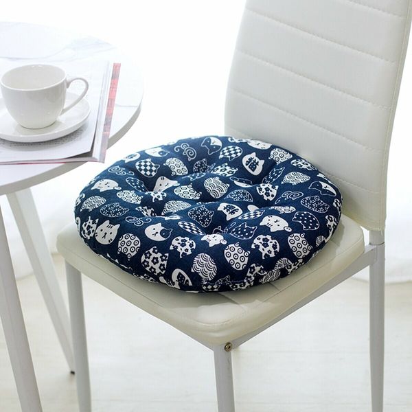 Round Chair Pad Thicker Cushion Office Car Seat Sofa Floor Chair Mat Comfortable#7