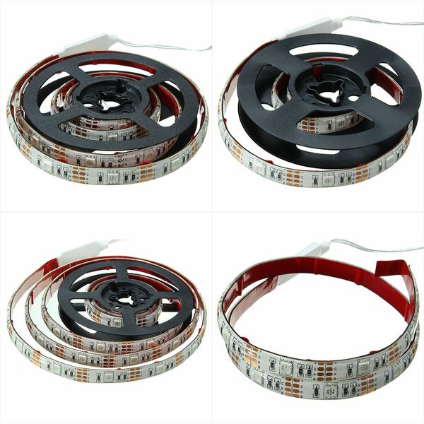 LED Light Strip 50/100/150/200cm RGB 5050SMD LED Strip Light Battery Operated Waterproof 3 Modes Color ChangeS