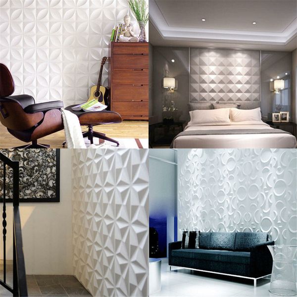 12pcs/set 3D Wall Panel Decoration Ceiling Tiles Wall paper Background Decor#1